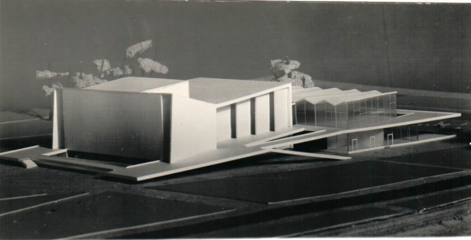 Makieta projektu Domu Młodzieży, Prezydium Miejskiej Rady Narodowej zespół nr 199, dokumentacja techniczna sygn. 946