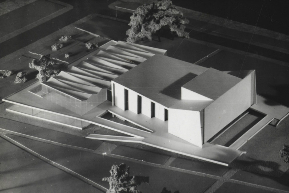 Makieta projektu Domu Młodzieży, Prezydium Miejskiej Rady Narodowej zespół nr 199, dokumentacja techniczna sygn. 946